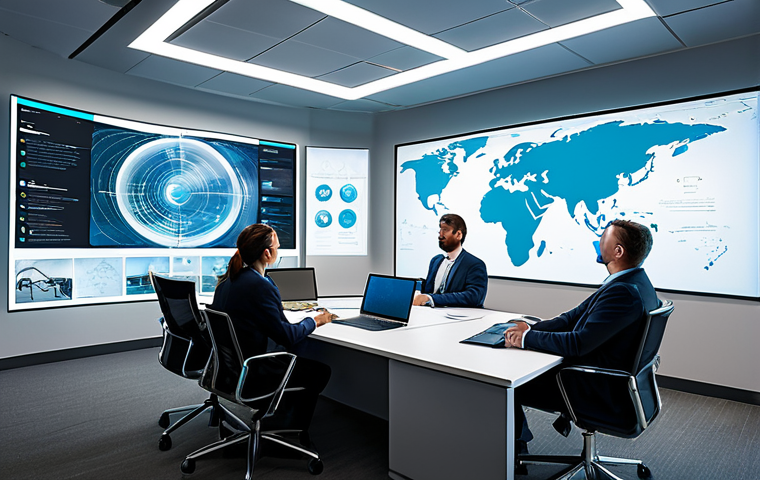 비즈니스 리스크 관리의 최신 기술 동향 - Holistic Risk Management**

"A diverse team of business professionals collaborating around a hologra...