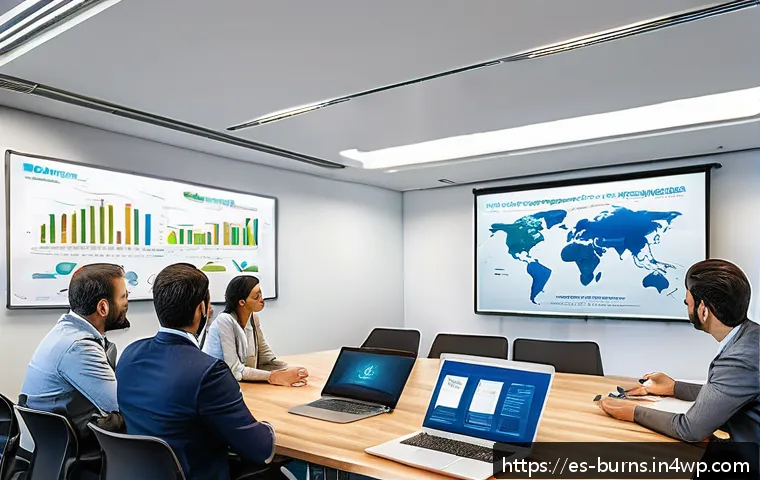 리스크 관리 교육 프로그램 개발하기 - A professional corporate training session in a modern conference room filled with diverse Spanish-sp...