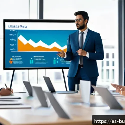Home 32 비즈니스 리스크 관리의 효과적인 인식 증진 - A modern corporate office meeting room with a diverse team of Latin American professionals engaged i...